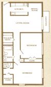 2 BR 1.5 BA Apartment